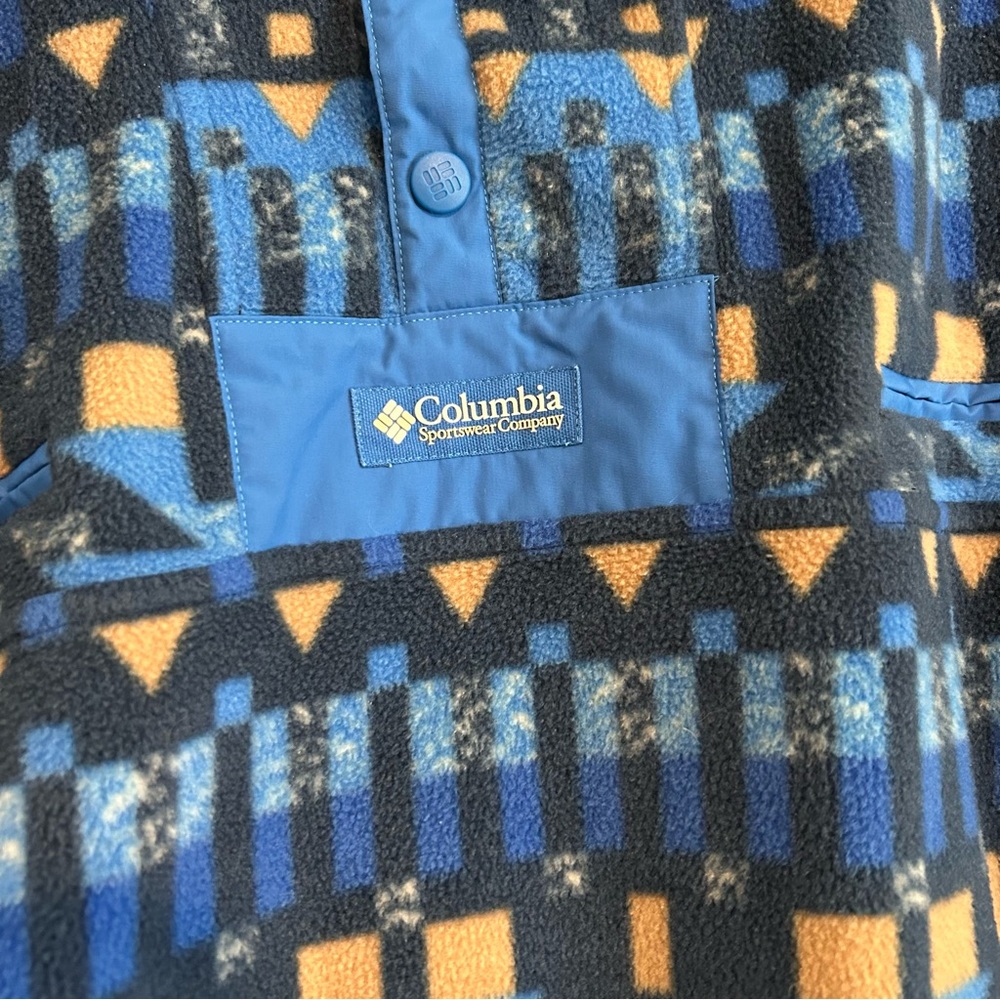 Columbia Blue Geometric Pattern Jacket - image 3